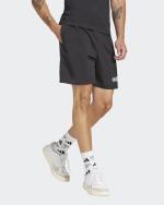 adidas Linear Single Jersey Cotton Shorts with Pockets Black