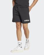 adidas Linear Single Jersey Cotton Shorts with Pockets Black