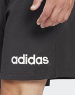adidas Linear Single Jersey Cotton Shorts with Pockets Black