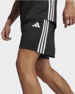 Adidas TIRO 25 Polyester Essentials Bermuda Shorts Zip Pockets Polyester Men Black White