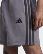  Pantaloncini Shorts UOMO Adidas Essentials 3-Stripes French Terry Grigio nero 