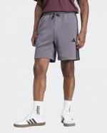  Pantaloncini Shorts UOMO Adidas Essentials 3-Stripes French Terry Grigio nero 