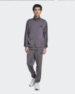  Tuta Intera Completa UOMO Adidas Basic 3-Stripes Tricot Grigio con tasche 