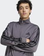  Tuta Intera Completa UOMO Adidas Basic 3-Stripes Tricot Grigio con tasche 