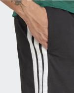 adidas Essentials Single Jersey 3-Stripes 7 Mens Lightweight Cotton Pockets Shorts Black White