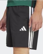 adidas Essentials Single Jersey 3-Stripes 7 Mens Lightweight Cotton Pockets Shorts Black White