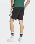 adidas Essentials Single Jersey 3-Stripes 7 Mens Lightweight Cotton Pockets Shorts Black White