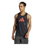 Adidas Graphic Tank Top Cotton Black Training Sleeveless Vest