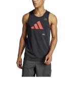 Adidas Graphic Tank Top Cotton Black Training Sleeveless Vest