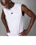  Canotta smanicato allenamento UOMO Adidas Power Tank Bianco Poliestere 