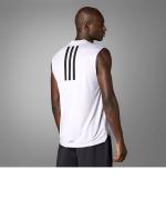  Canotta smanicato allenamento UOMO Adidas Power Tank Bianco Poliestere 