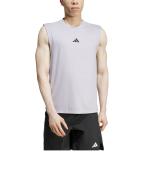  Canotta smanicato allenamento UOMO Adidas Power Tank Bianco Poliestere 