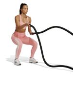  pantacollant Leggings DONNA Adidas Optime 3-Stripes Full-Length Rosa Poliestere 