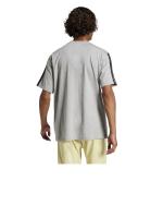 adidas Single Jersey 3-Stripes Cotton Men's Leisure T-Shirt Grey Black