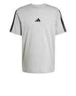 adidas Single Jersey 3-Stripes Cotton Men's Leisure T-Shirt Grey Black