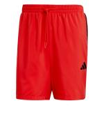adidas Essentials 3 Stripes Chelsea Woven Men's Shorts Polyester Microfiber with Pockets Red Black
