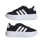  Scarpe Sneakers DONNA Adidas Grand Court Platform Nero Bianco Sportswear 