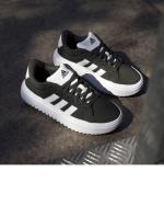  Scarpe Sneakers DONNA Adidas Grand Court Platform Nero Bianco Sportswear 