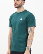 T-shirt Leisure The north face SIMPLE DOME TEE Men's Crewneck Cotton Bottle Green