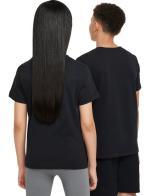 T-shirt Leisure Nike Kids Boys NSW Tee Futura HBR Cotton Crewneck Black White