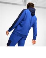 Puma Essential Block x TAPE Hoodie Fleece Mens Blue Black