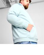Puma Essentials Two-Colour Small Logo Cotton Men's Hoodie Light Blue