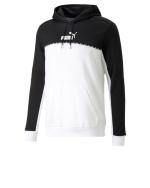 Puma Essential Block x TAPE Hoodie Fleece Mens White Black