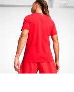 T-shirt Scuderia Ferrari Puma Race Big Shield Tonal short sleeve crew neck cotton Red mens