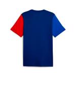 T-shirt leisure puma BMW MMS ESS Logo Tee Crewneck Cotton Blue