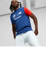 T-shirt leisure puma BMW MMS ESS Logo Tee Crewneck Cotton Blue