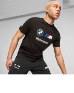T-shirt puma BMW MMS ESS Logo Tee Crewneck black Cotton