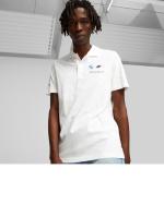  BMW M Motorsport Puma Polo Maglia Bianco Cotone UOMO 
