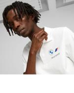 BMW M Motorsport Puma Polo Maglia Bianco Cotone UOMO 