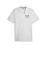  BMW M Motorsport Puma Polo Maglia Bianco Cotone UOMO 