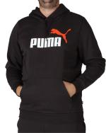 Puma Essentials 2 Col Big Logo Hoodie FL Cotton Men's Black Red White