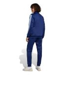  Tuta Intera Completa UOMO Adidas Basic 3-Stripes French Terry Blu Tempo Libero 