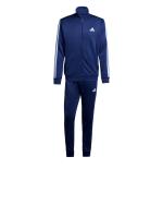  Tuta Intera Completa UOMO Adidas Basic 3-Stripes French Terry Blu Tempo Libero 