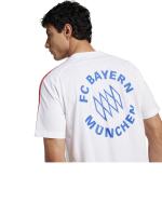 T-Shirt Jersey Shirt BAYERN UBP Rundhals Baumwolle 2025 WEISS