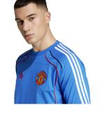 T-Shirt leisure Manchester United MUFC Crewneck Cotton 2025 Light Blue