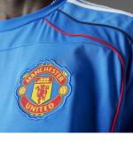 T-Shirt leisure Manchester United MUFC Crewneck Cotton 2025 Light Blue