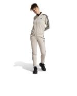 Adidas DAMEN 3-Streifen Polyester Beige Kompletter Trainingsanzug