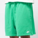  Pantaloncini Shorts UOMO Nike Sul Ginocchio Club Flow French-Terry Verde 
