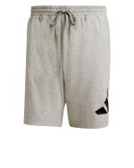 adidas Essentials Big Logo Single Jersey Cotton Men's Shorts with Pockets Grey