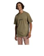 Leisure T-Shirt adidas Linear Single Jersey Cotton Mens Olive Green