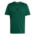 Leisure T-Shirt adidas ESSENTIALS SMALL LOGO Cotton Mens Green