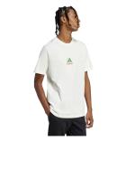 T-shirt Leisure Adidas T-shirt Lounge Pizza Graphic Crewneck Cotton jersey black unisex