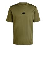  T-shirt maglia maglietta UOMO Adidas Verde Oliva Essentials Small Logo 