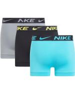 Nike Underwear TRUNK 3 PACK Boxer Culotte COTTON Men's Underwear Multicolor Blue Grey Black