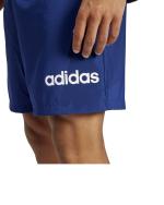  Pantaloncini Shorts UOMO Adidas Essentials Linear Logo Blu con tasche 