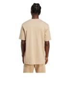  T-shirt tempo libero UOMO Adidas Beige Linear Single Jersey Cotone 